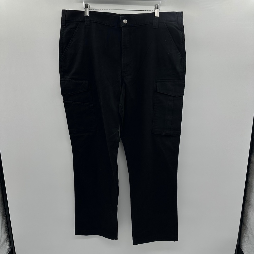 Lot 2 Carhartt Rugged Flex Relaxed Canvas Cargo Pants Black 40x32 103574-BLK NWT - Picture 3 of 14